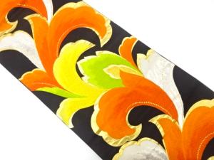 アンティーク 唐草模様織り出し袋帯(着用可)